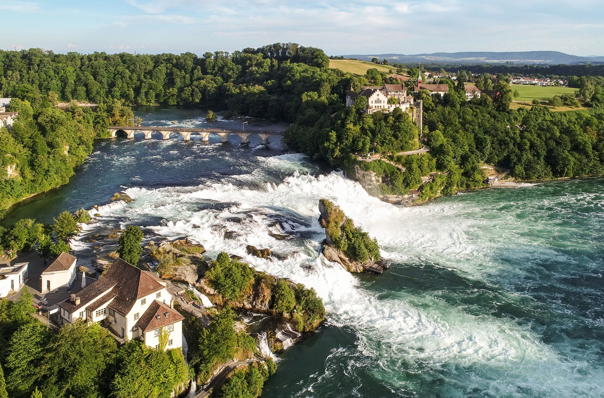 Der Rheinfall von oben